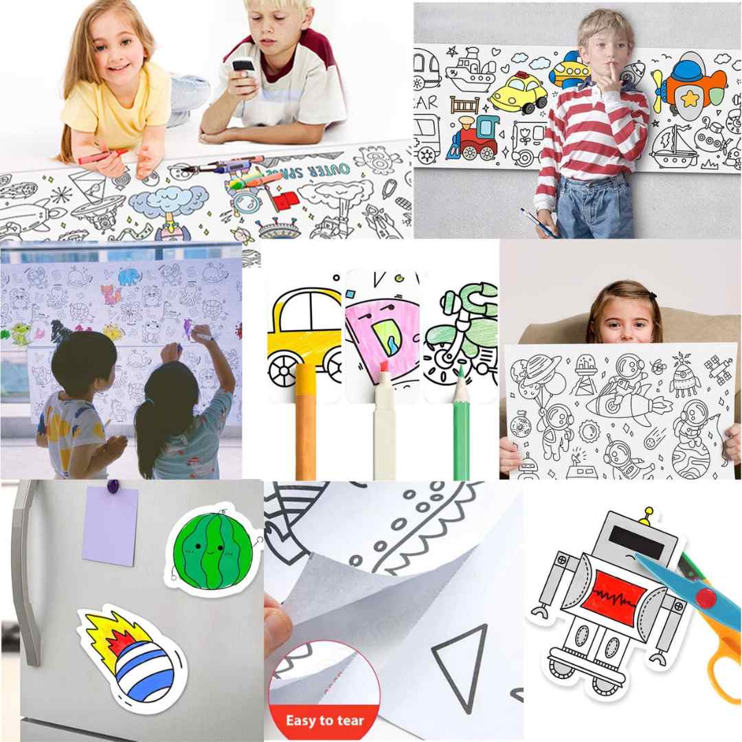 Rollo de dibujo para niños: ¡Libera la creatividad sin límites!